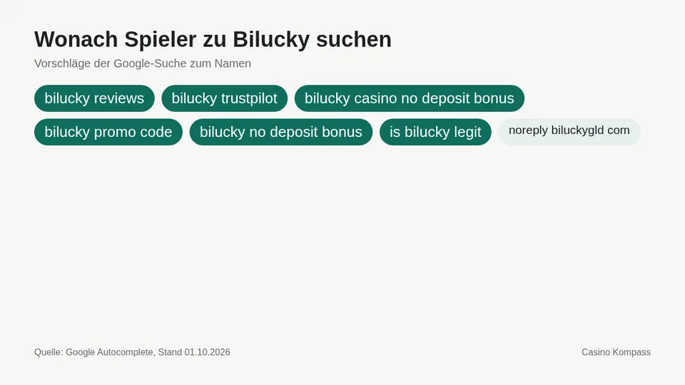 Google-Suchvorschläge zu Bilucky