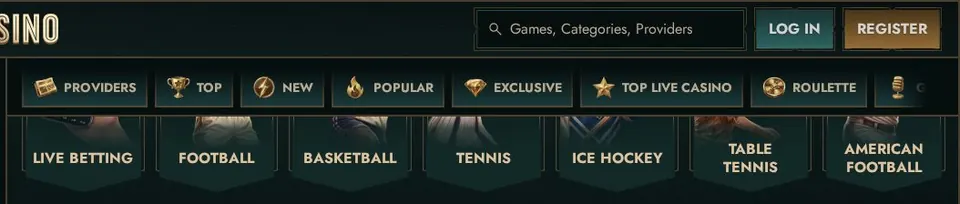 Dolly Casino: Spielelobby (Screenshot von dollycasino.com)