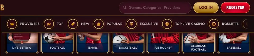 Grandclub: Spielelobby (Screenshot von grandclub.com)