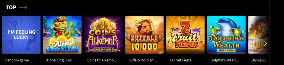 Mirax Casino: Spielelobby (Screenshot von www.miraxcasino.com)